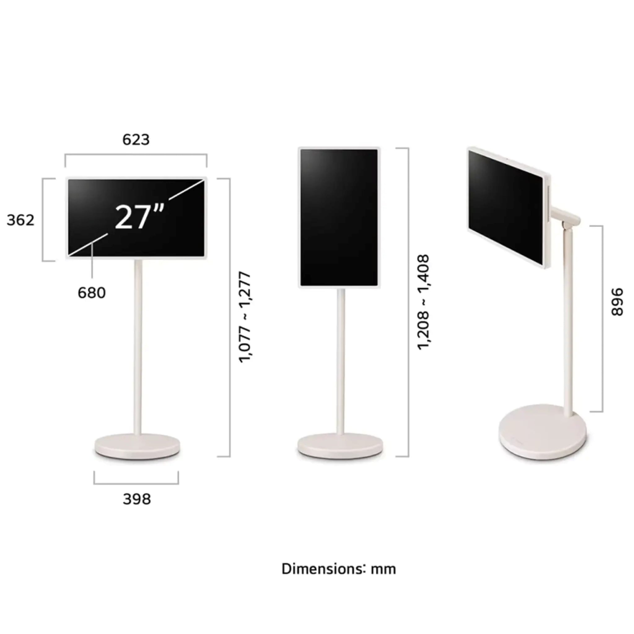 LG 27" QHD Portable Smart TV