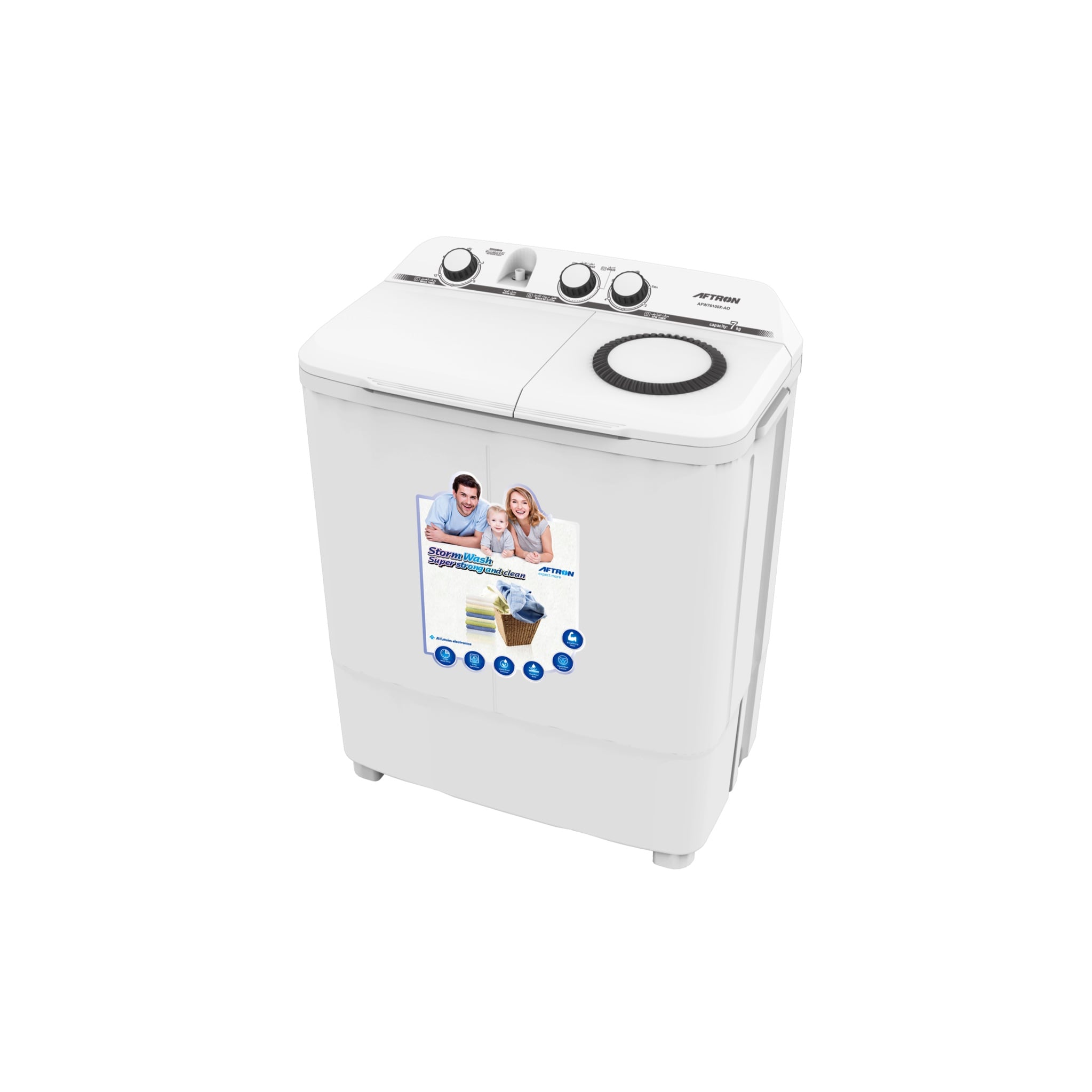 Aftron 7kg Twin Tub Washing Machine