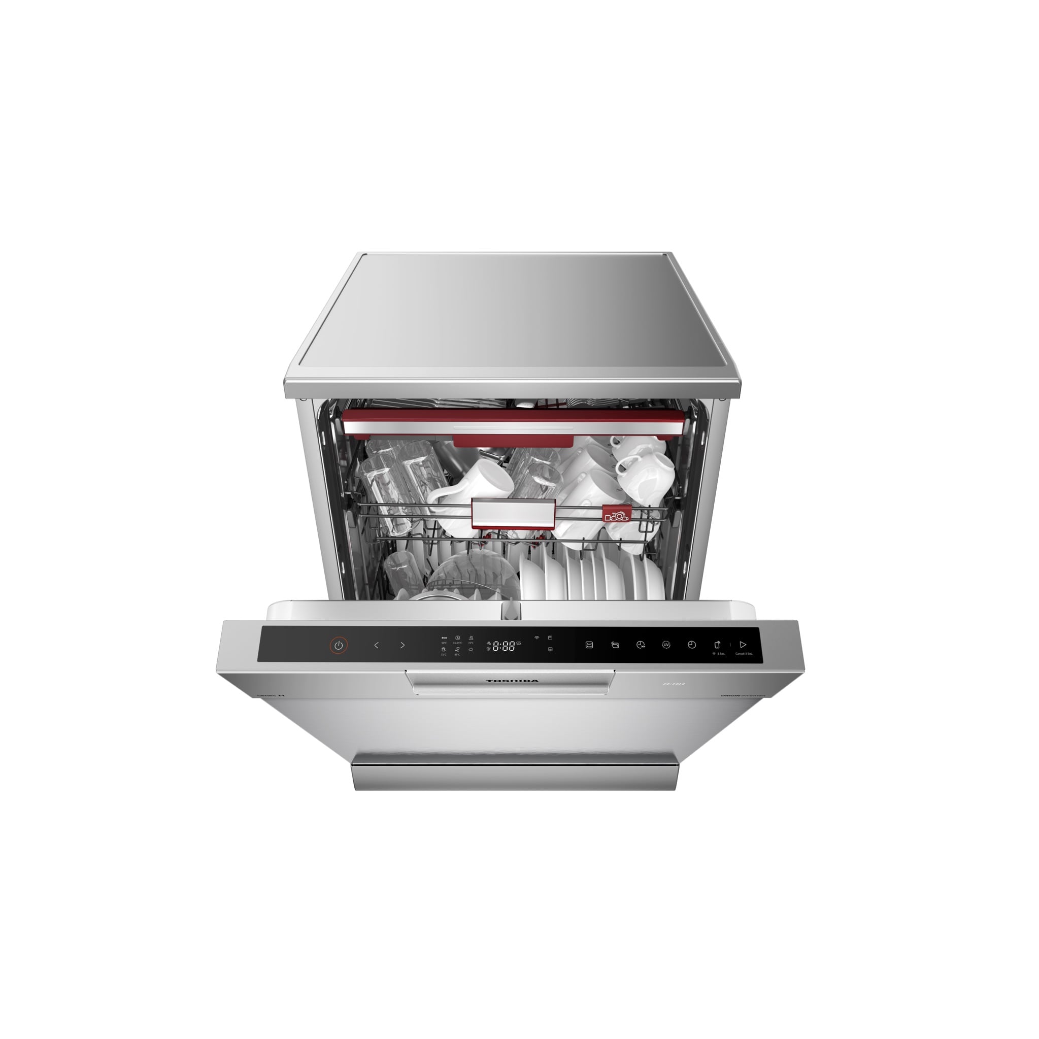 Toshiba 14-Place Setting Freestanding Dishwasher DW-14F6ME