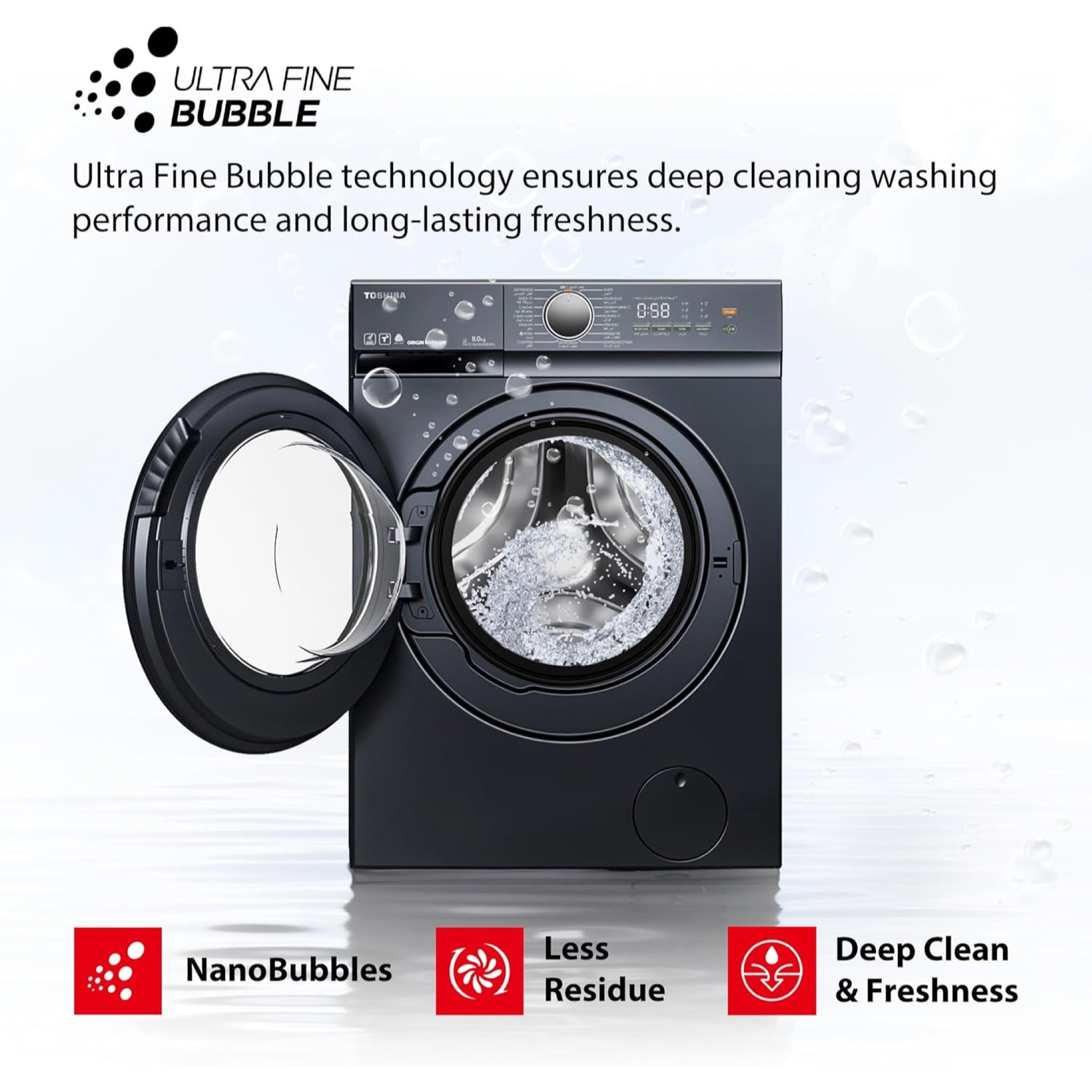 Toshiba 8kg Front Load Washing Machine