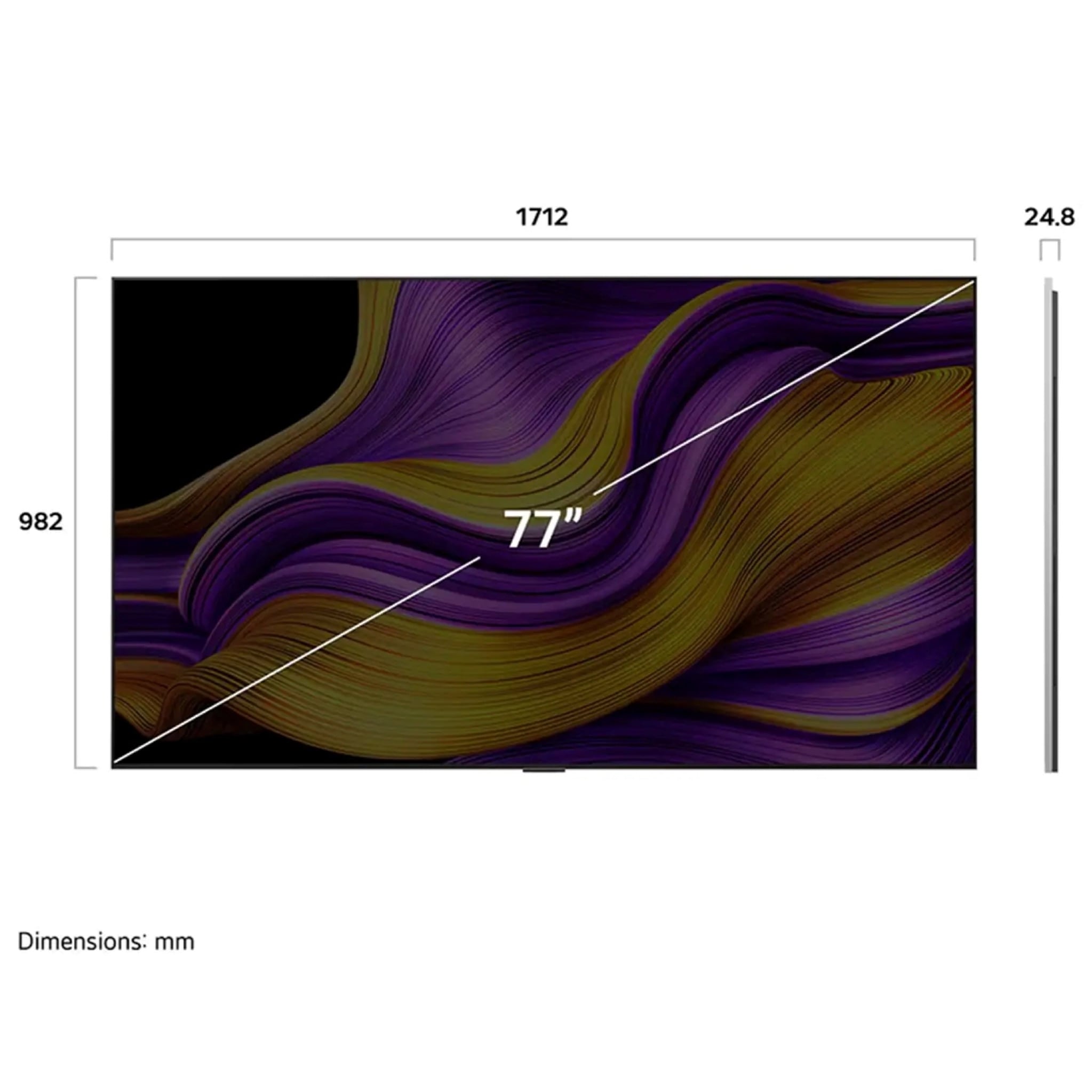 LG 77" OLED evo 4K Smart TV