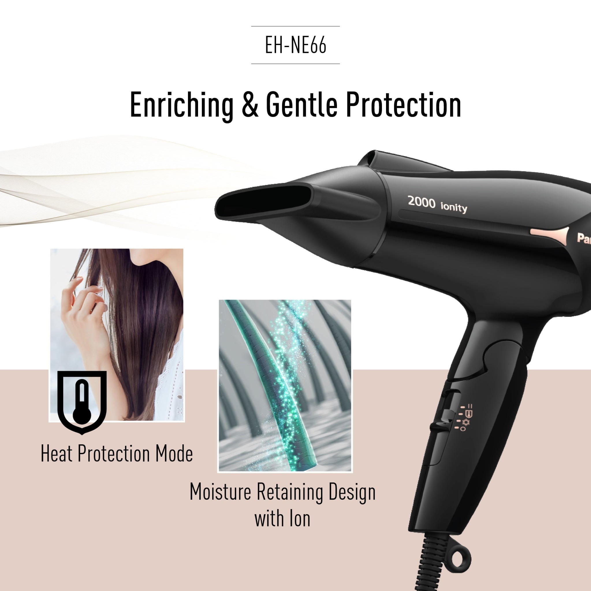 Panasonic 2000W Ionic Hair Dryer EH-NE66-K685