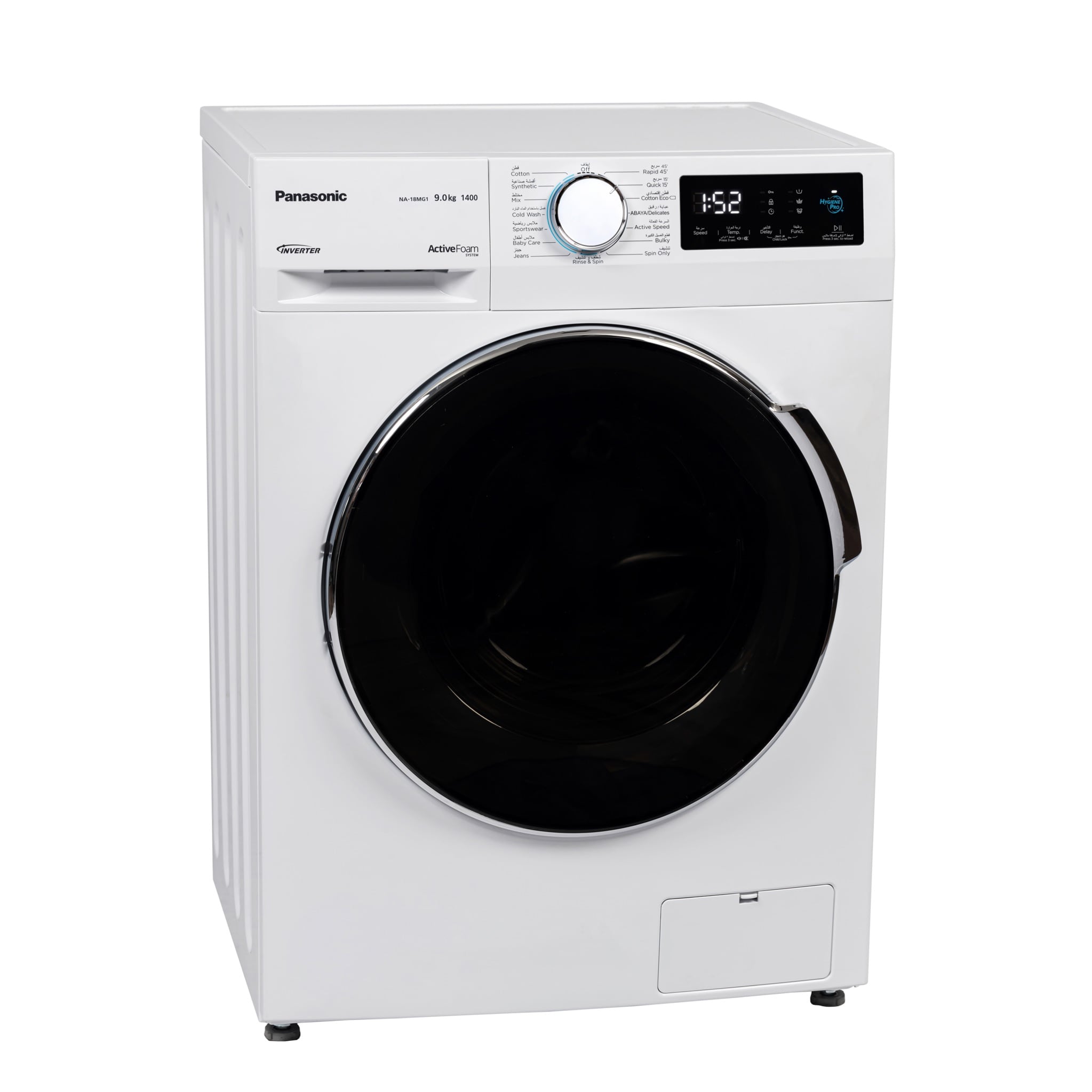Panasonic 9kg Front Load Washing Machine NA-18MG1WAE