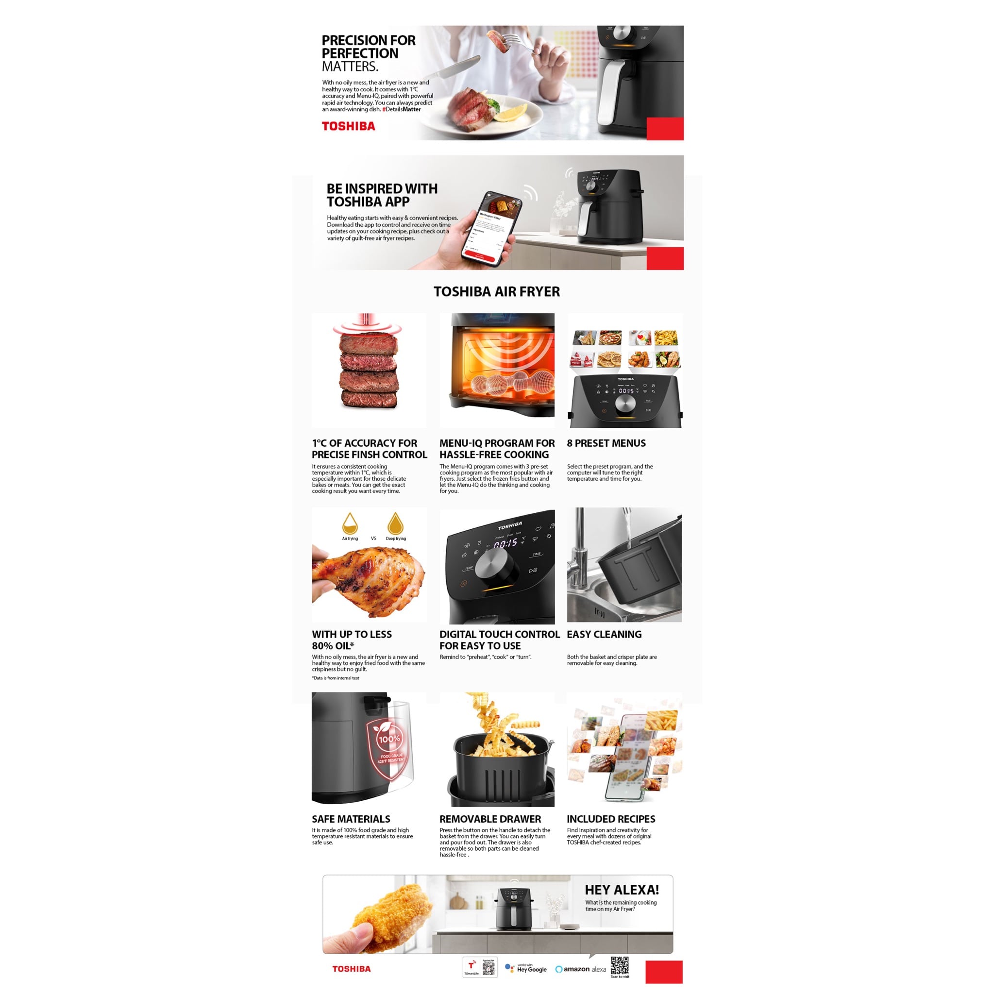 Toshiba 7.4L Air Fryer