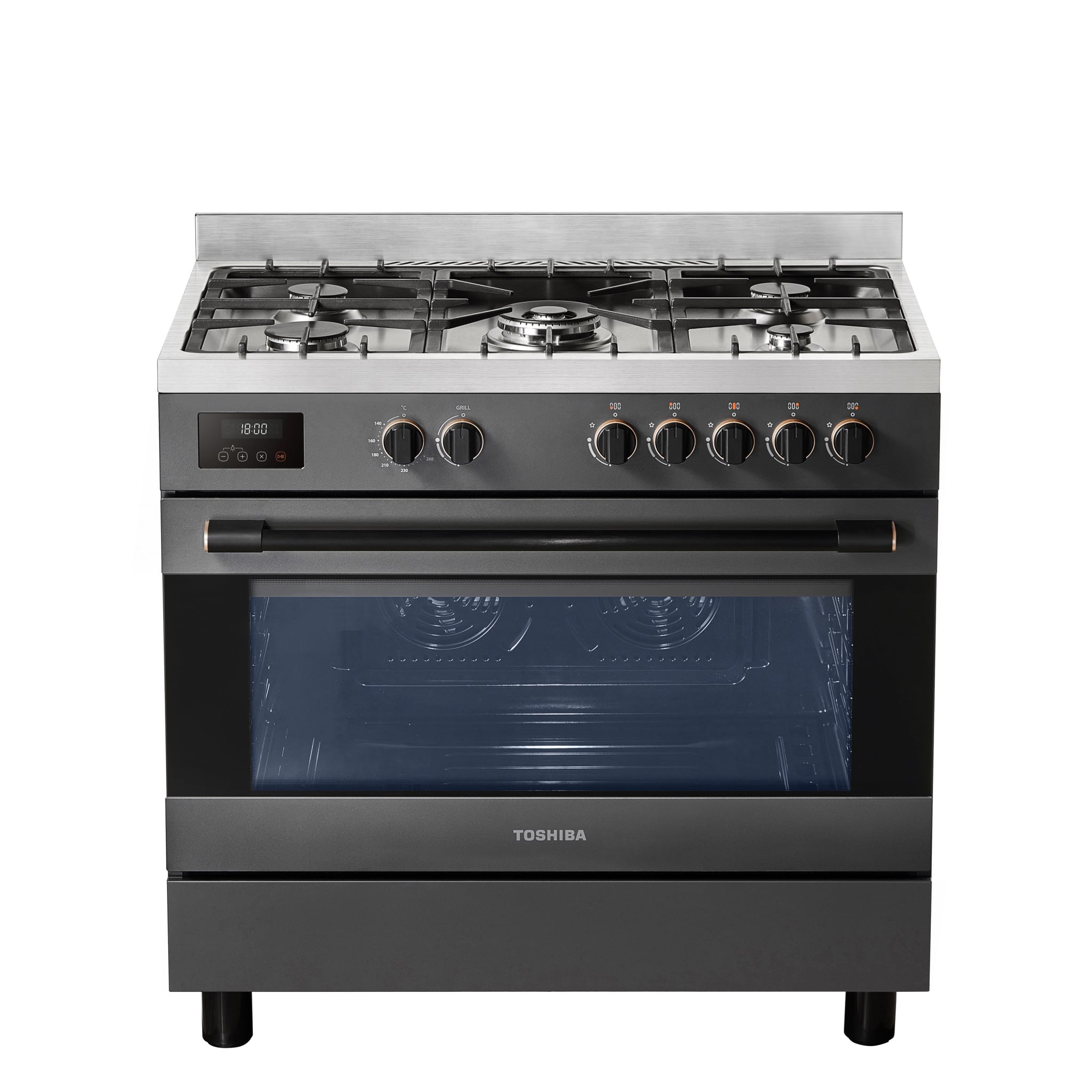 Toshiba 5-Burner Freestanding Gas Cooker RQ1-90MG5GE