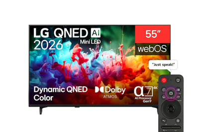 LG 55" QNED AI MiniLED 4K Smart TV