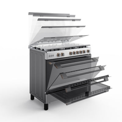 Toshiba 5-Burner Freestanding Gas Cooker RL2-90G5GE RL2-90G5GE(MR)