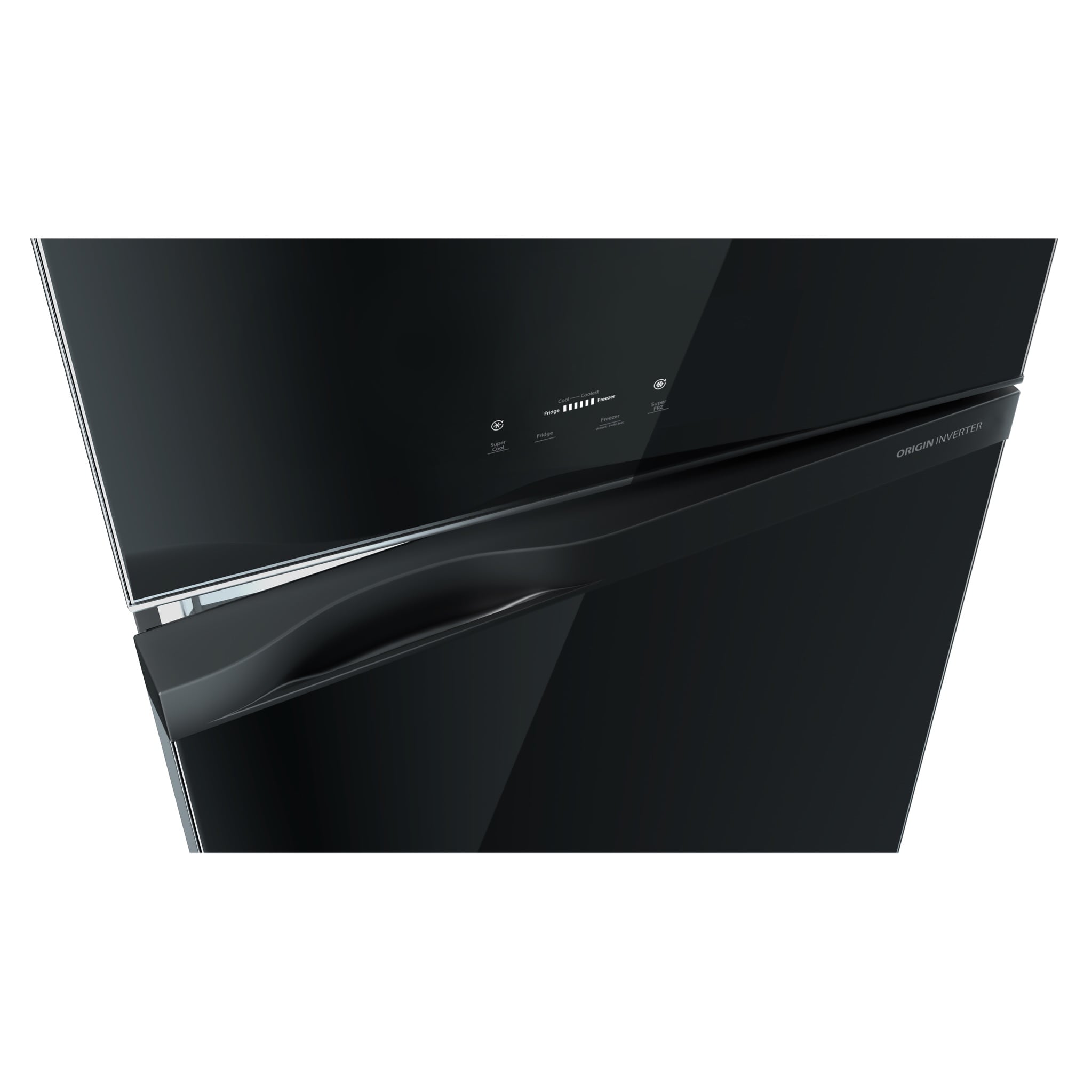 Toshiba 611L Top Mount Refrigerator Black Glass