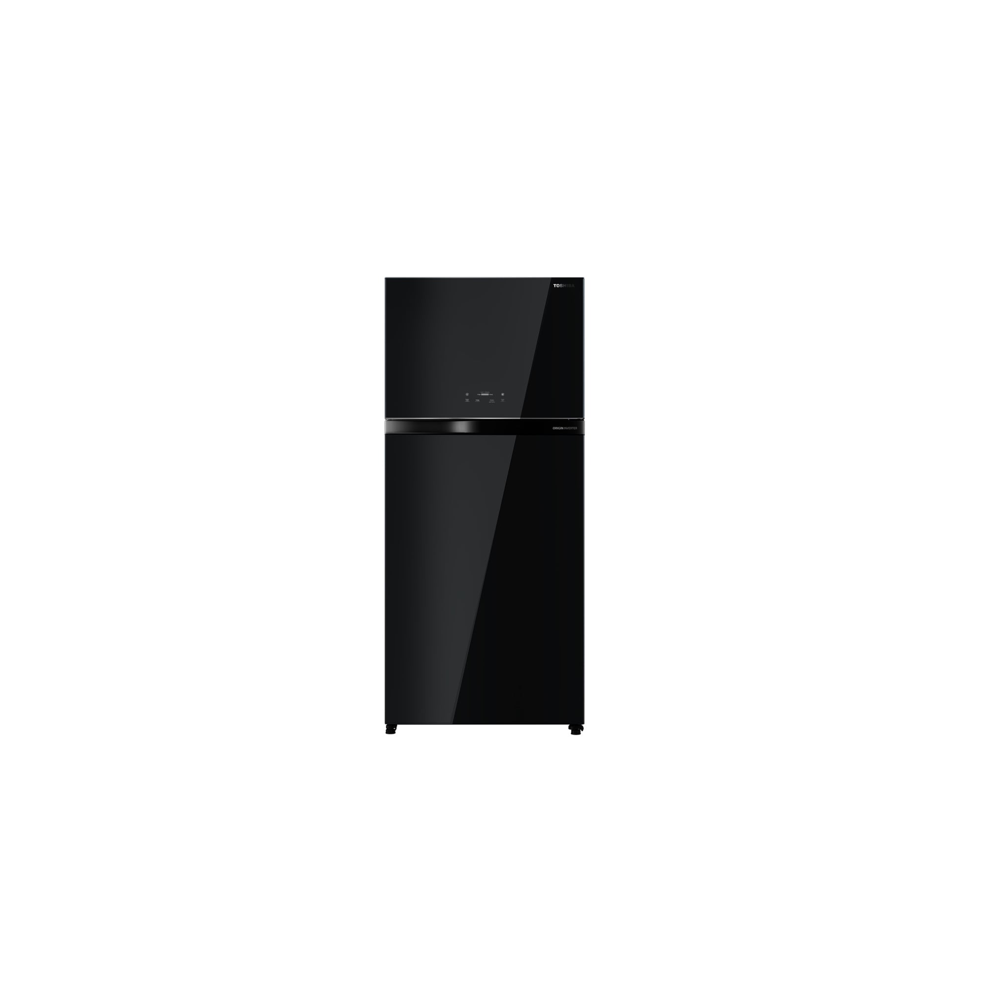 Toshiba 611L Top Mount Refrigerator Black Glass