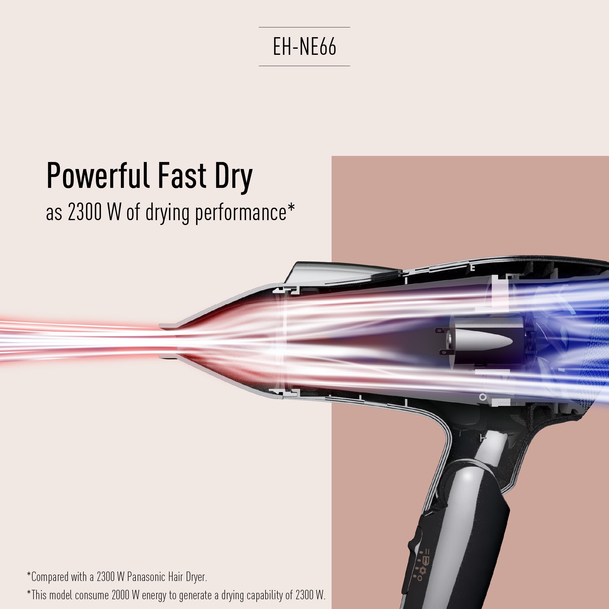 Panasonic 2000W Ionic Hair Dryer EH-NE66-K685
