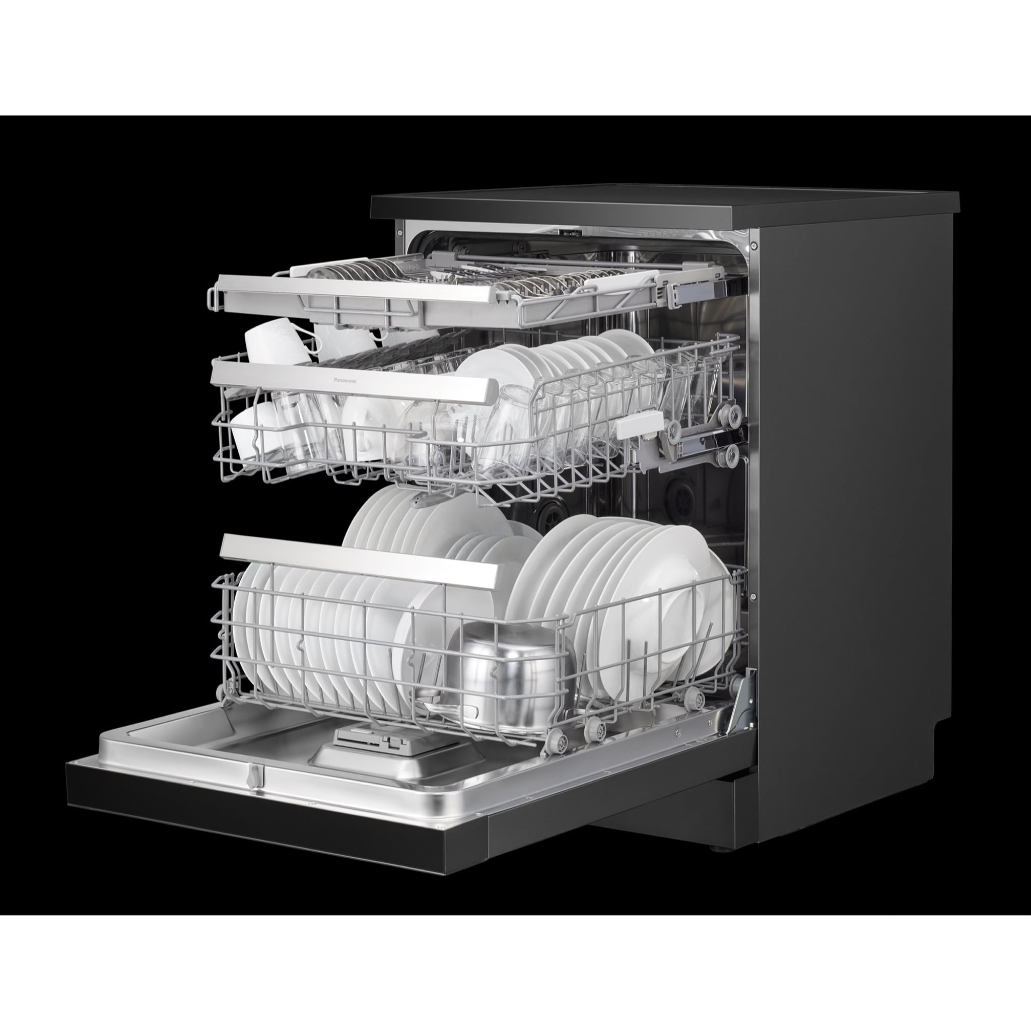 Panasonic 15-Place Setting Freestanding Dishwasher with Fan Drying