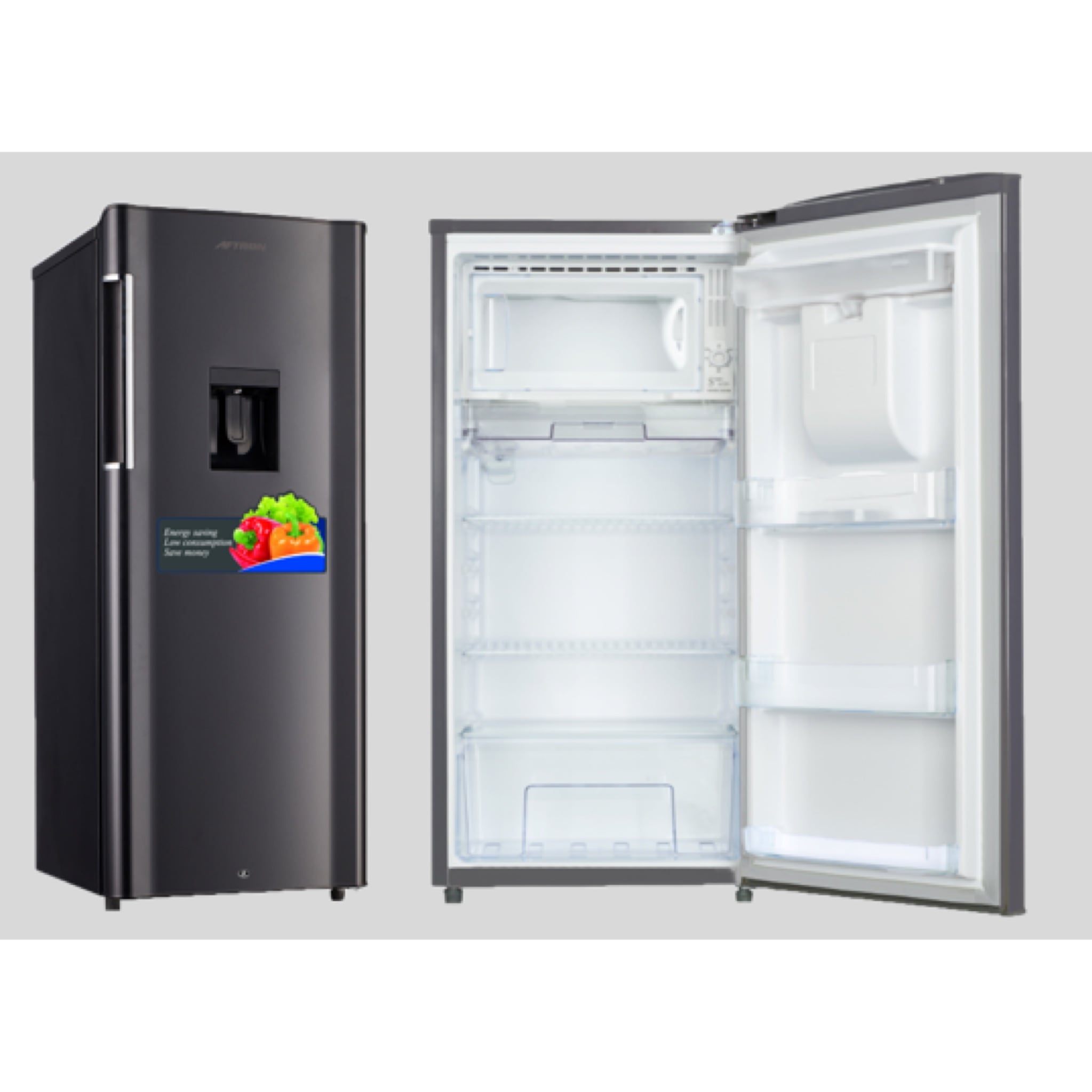 Aftron 210L Single Door Refrigerator with Water Dispenser