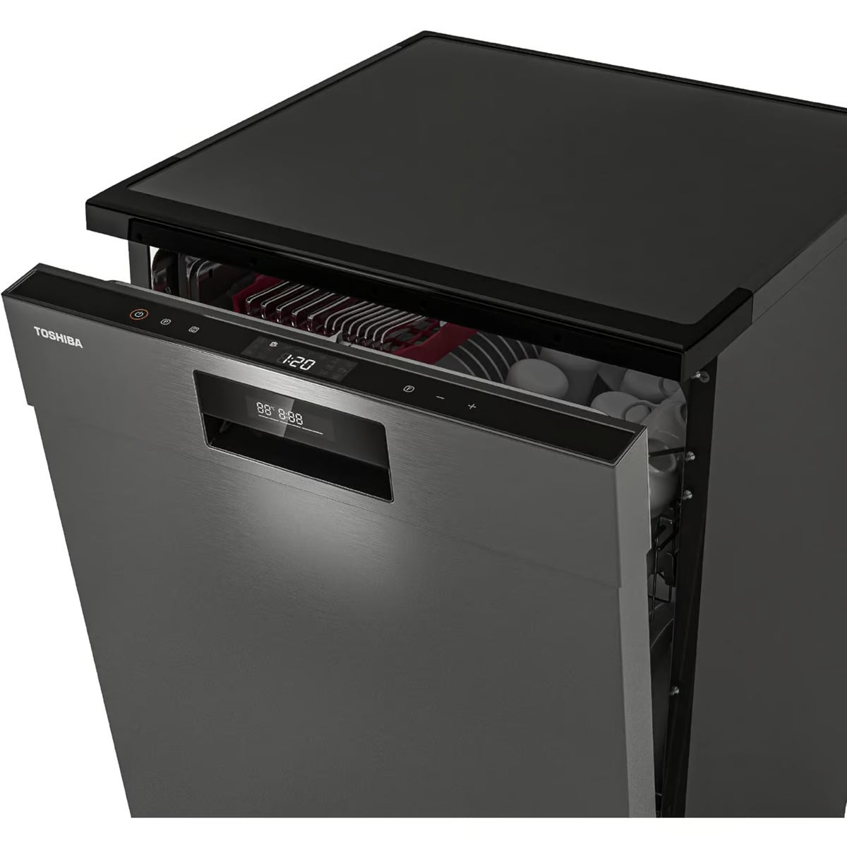 Toshiba 15-Place Setting Freestanding Dishwasher