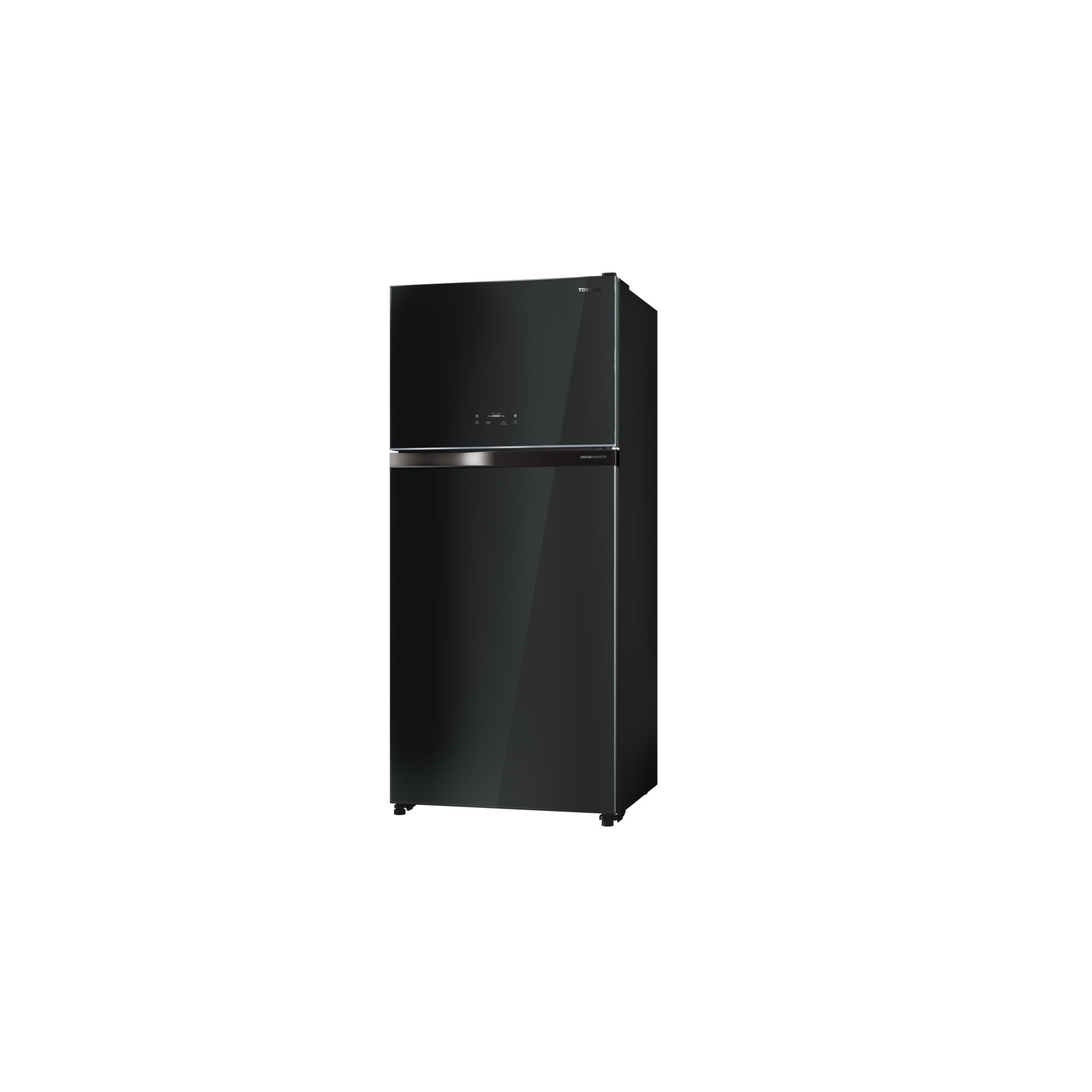Toshiba 611L Top Mount Refrigerator Black Glass