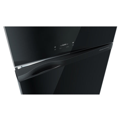 Toshiba 611L Top Mount Refrigerator Black Glass