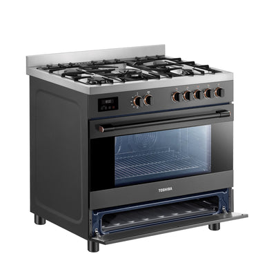 Toshiba 5-Burner Freestanding Gas Cooker RQ1-90MG5GE