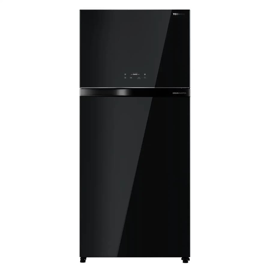 Toshiba 611L Top Mount Refrigerator Black Glass